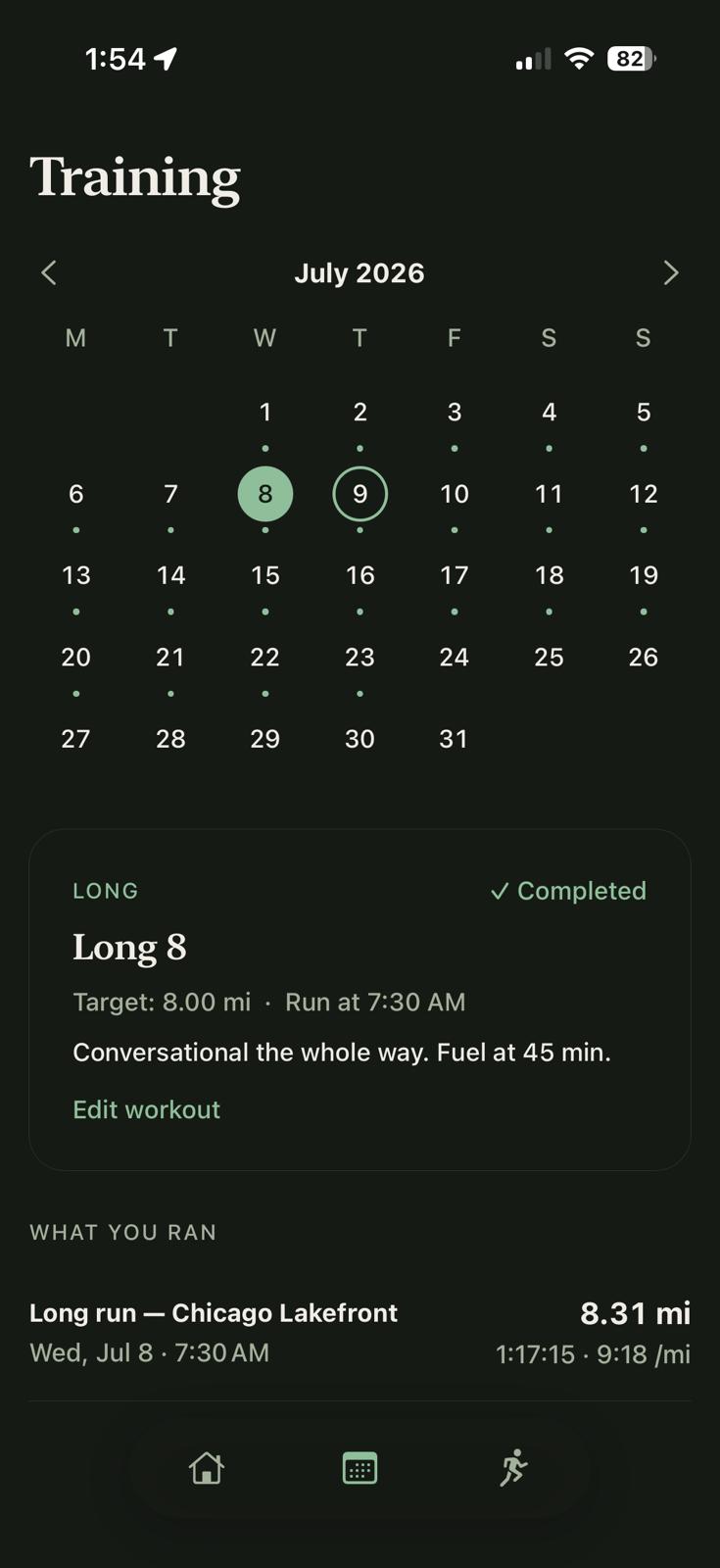 Cadence: Run Coaching — app screen